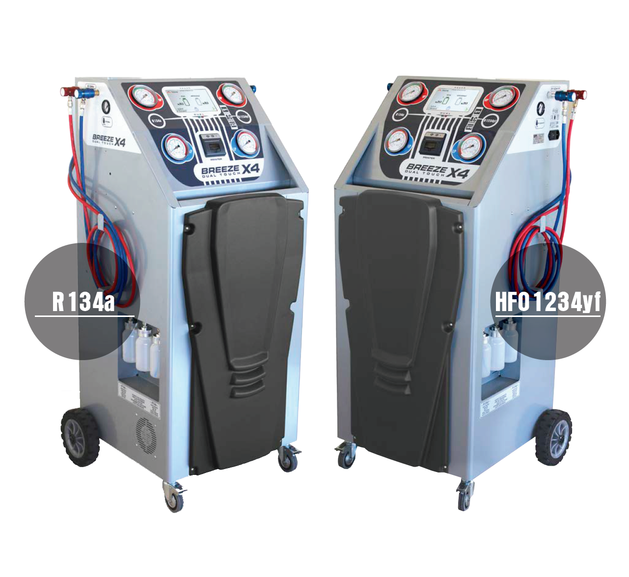 Ilmastoinnin huoltolaite Spin Breeze X4 Dual Touch - R134 & 1234yf